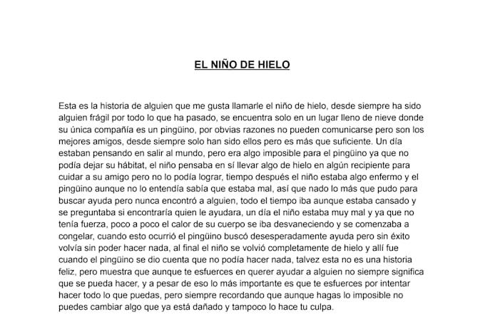 escritura de libros cortos